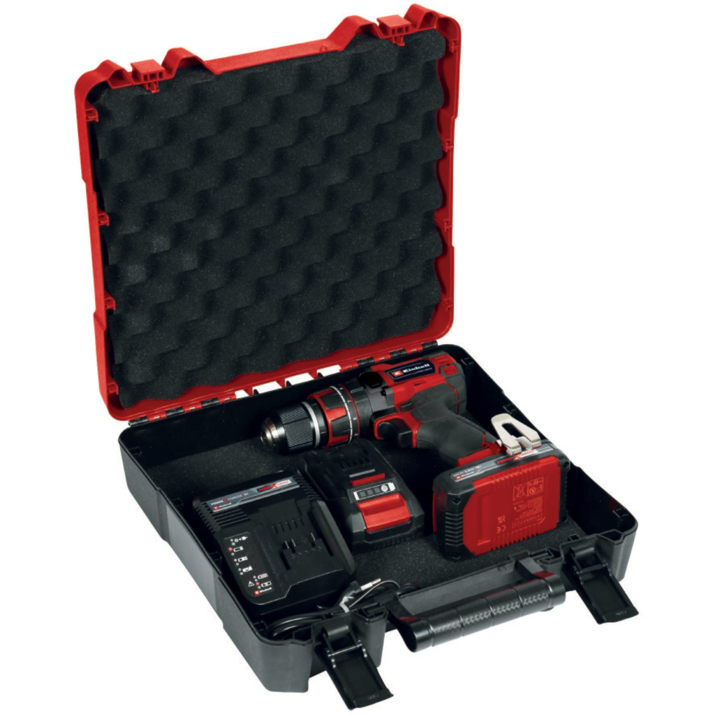 Шуруповерт Einhell TP-CD 18/50 Li-i BL PXC 18V, 2х2Ah, 50Нм, кейс (4513940) - изображение 7