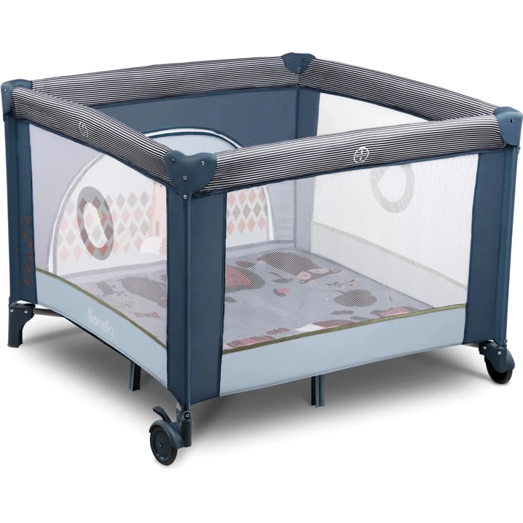 Дитячий манеж Lionelo Fie колір - blue navy (LO.FE02) - зображення 1