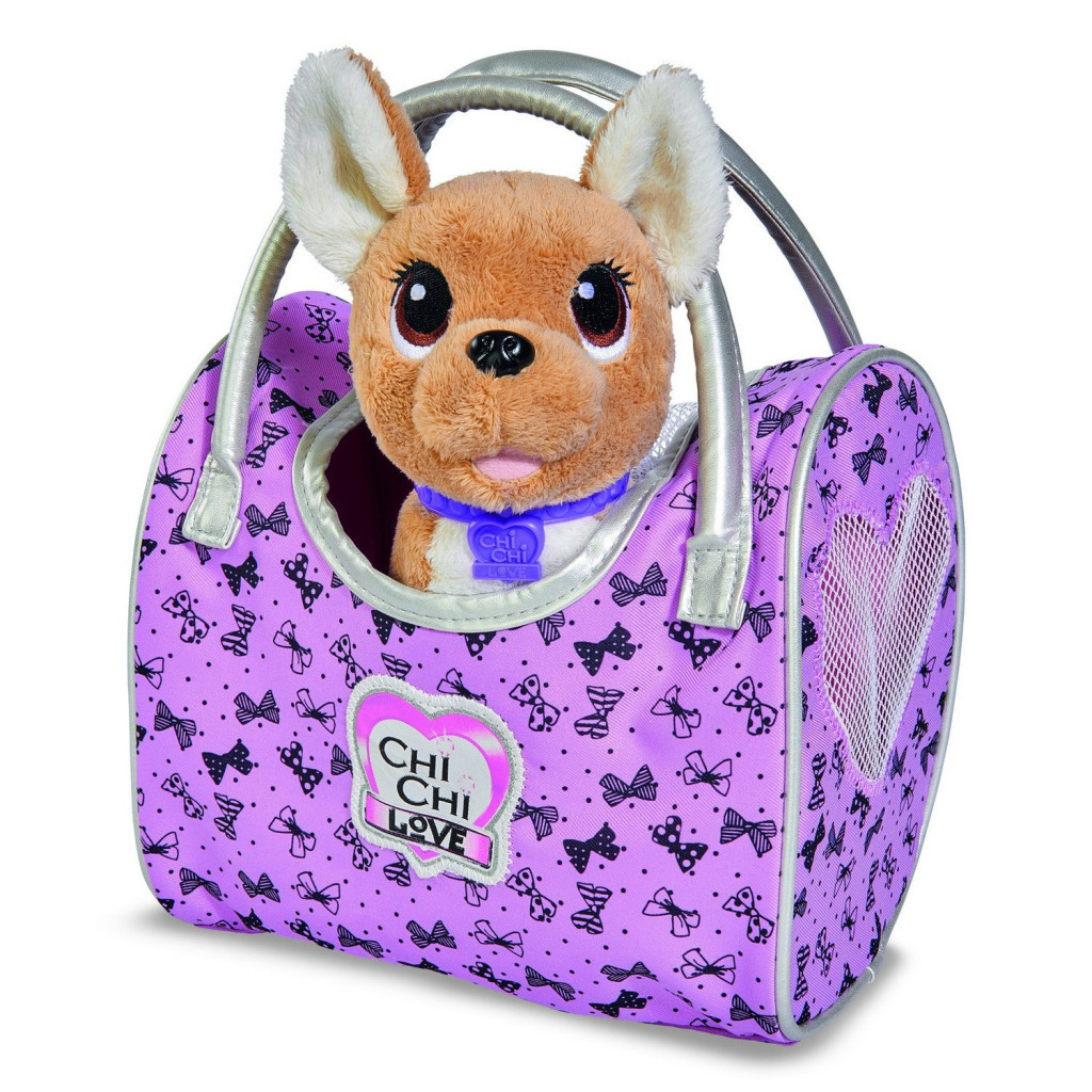 М'яка іграшка Simba Chi Chi Love Чихуахуа Фешн Вояж з нашийником і сумочкою 20 с (5893124) - зображення 2
