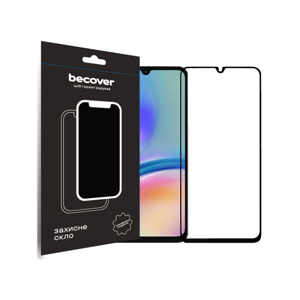 Скло захисне BeCover Samsung Galaxy A05 SM-A055/A05s SM-A057 Black (710157) - зображення 1