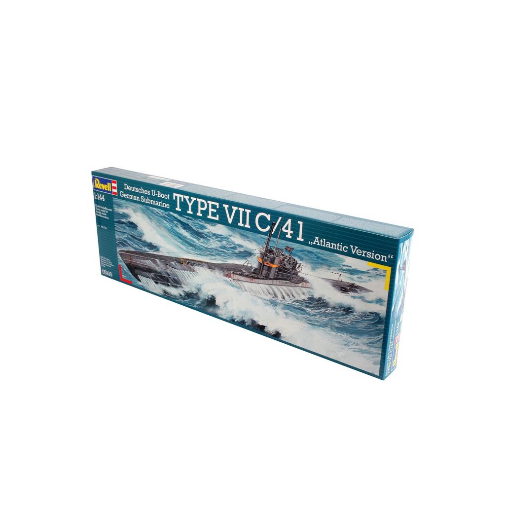 Збірна модель Revell Підводний човен Type VII C/41 рівень 4 масштаб 1:144 (RVL-05100) - зображення 3