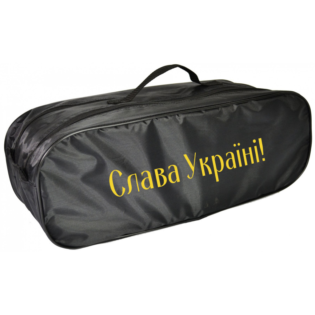 Сумка-органайзер Poputchik "СЛАВА УКРАЇНІ" чорна (03-137-2Д) - зображення 1