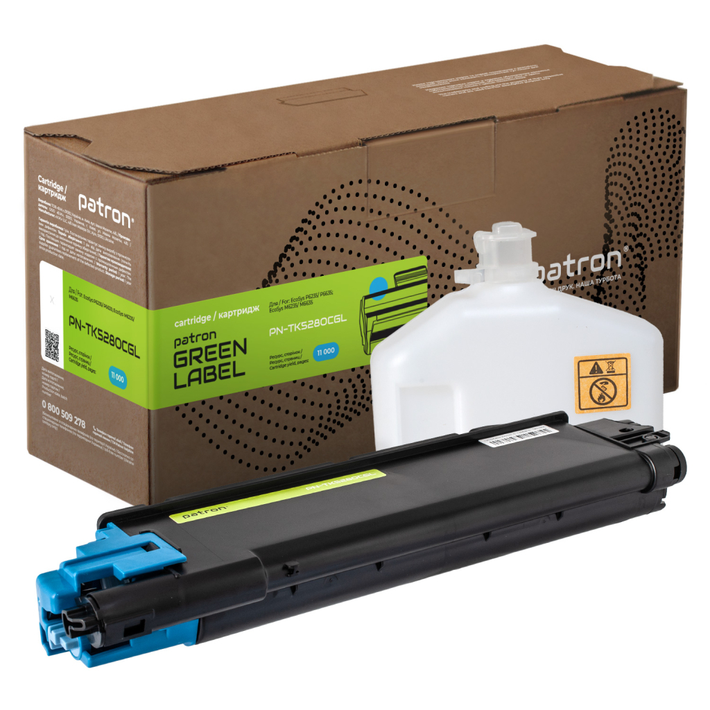 Тонер-картридж Patron Kyocera Mita TK-5280C cyan Green Label (PN-TK5280CGL) - зображення 1