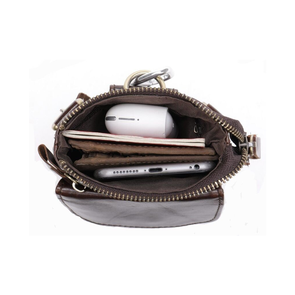 Сумка Vintage Через плече чоловіча Коричнева (20097) - зображення 9