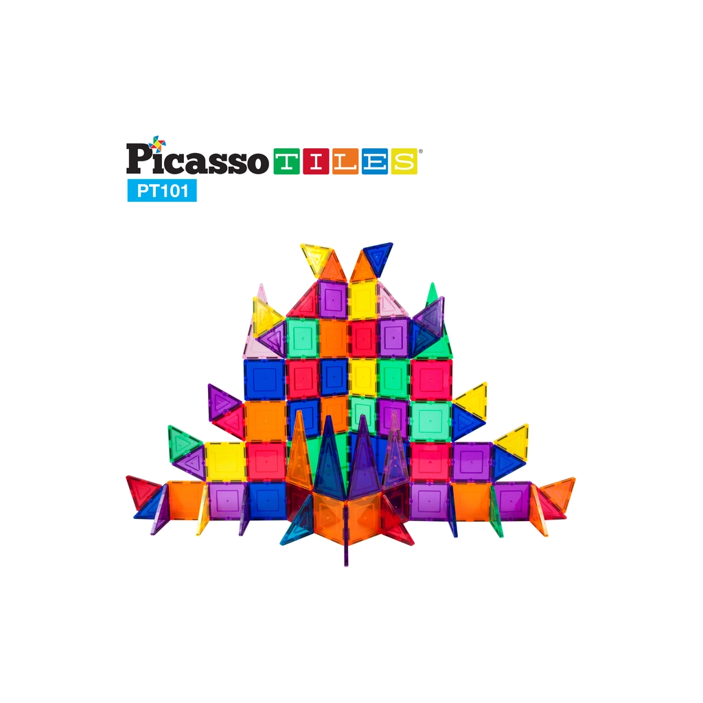 Конструктор Picasso магнітний Tiles Magnetic Building Blocks 101 деталь (817338022402) - зображення 4
