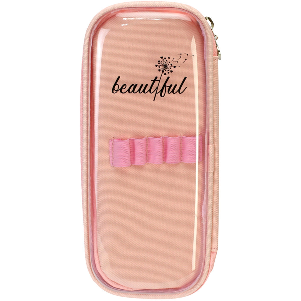 Пенал Cool For School 2 відділення Бежевий (CF87183) - зображення 1