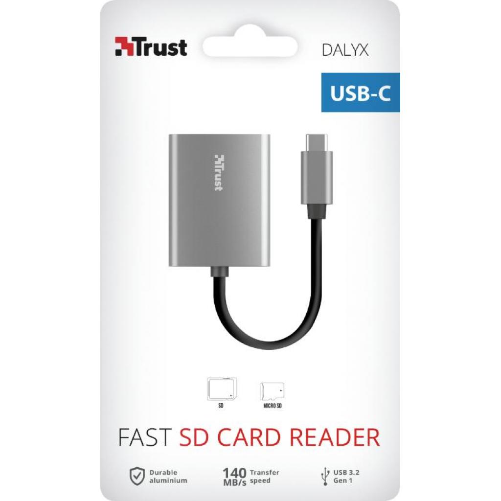Зчитувач флеш-карт Trust DALYX FAST USB-C ALUMINIUM (24136_TRUST) - изображение 10