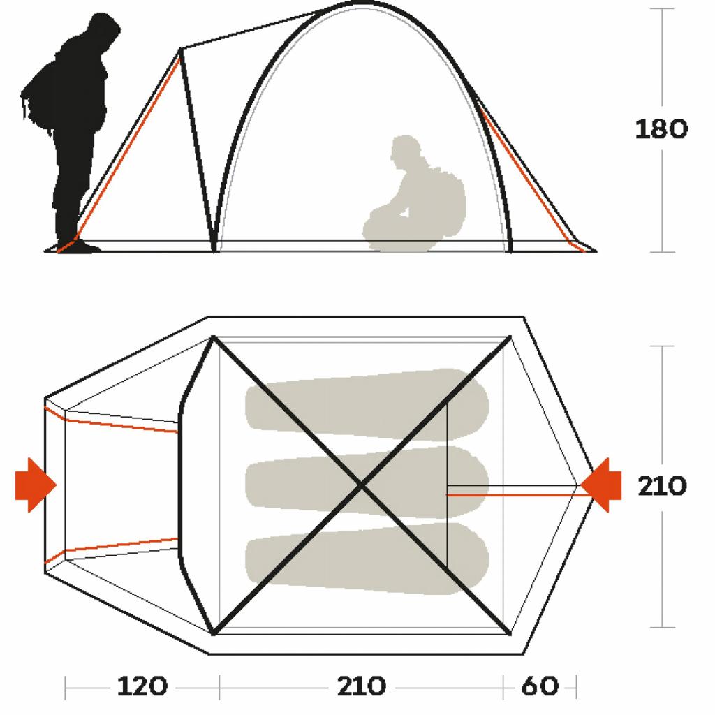 Намет Ferrino Shaba 3 Blue (923878) - зображення 3