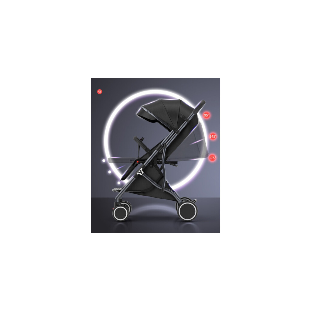 Коляска BETSOCCI V6-1 Black/Black (920703) - зображення 6