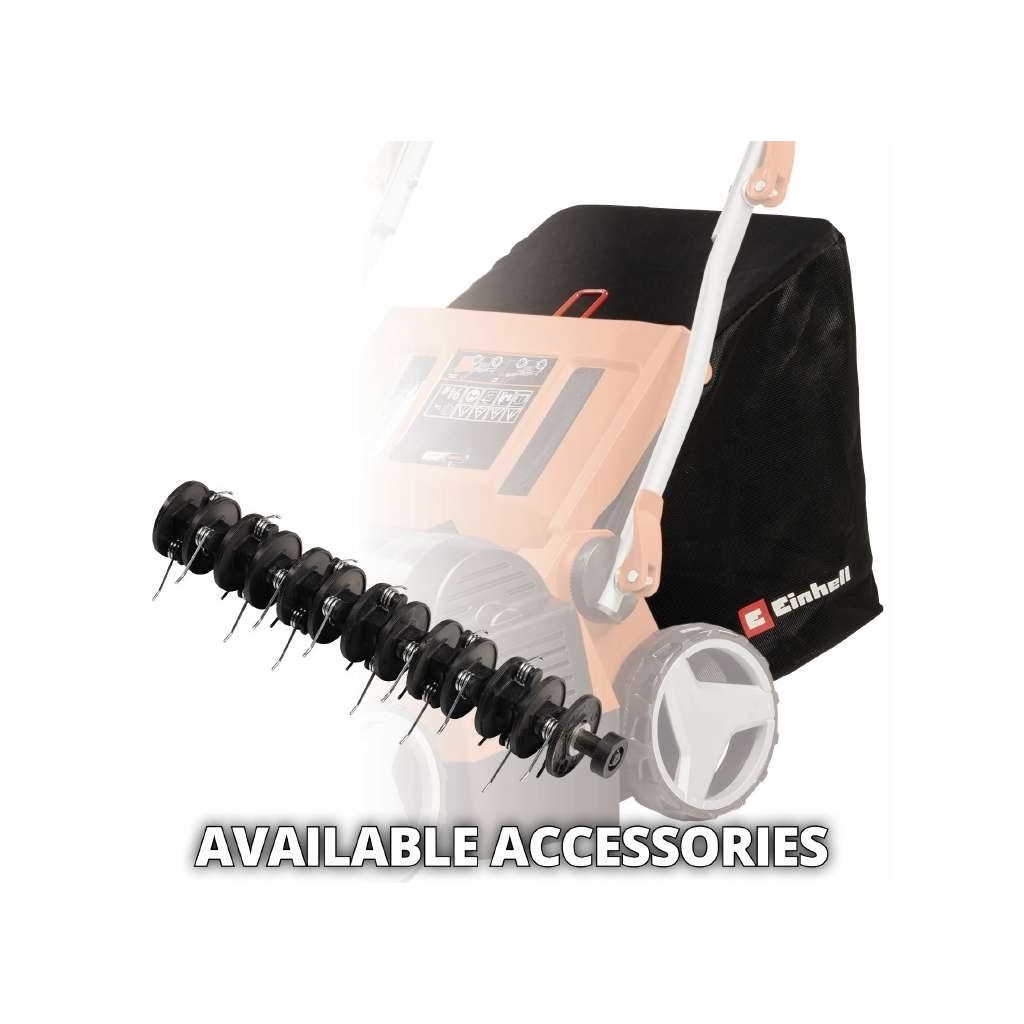 Аератор Einhell GE-SC 36/35 Li - Solo 36V, 35см, безщітковий, ножі 16шт (без АКБ та ЗП) (3420680) - изображение 9