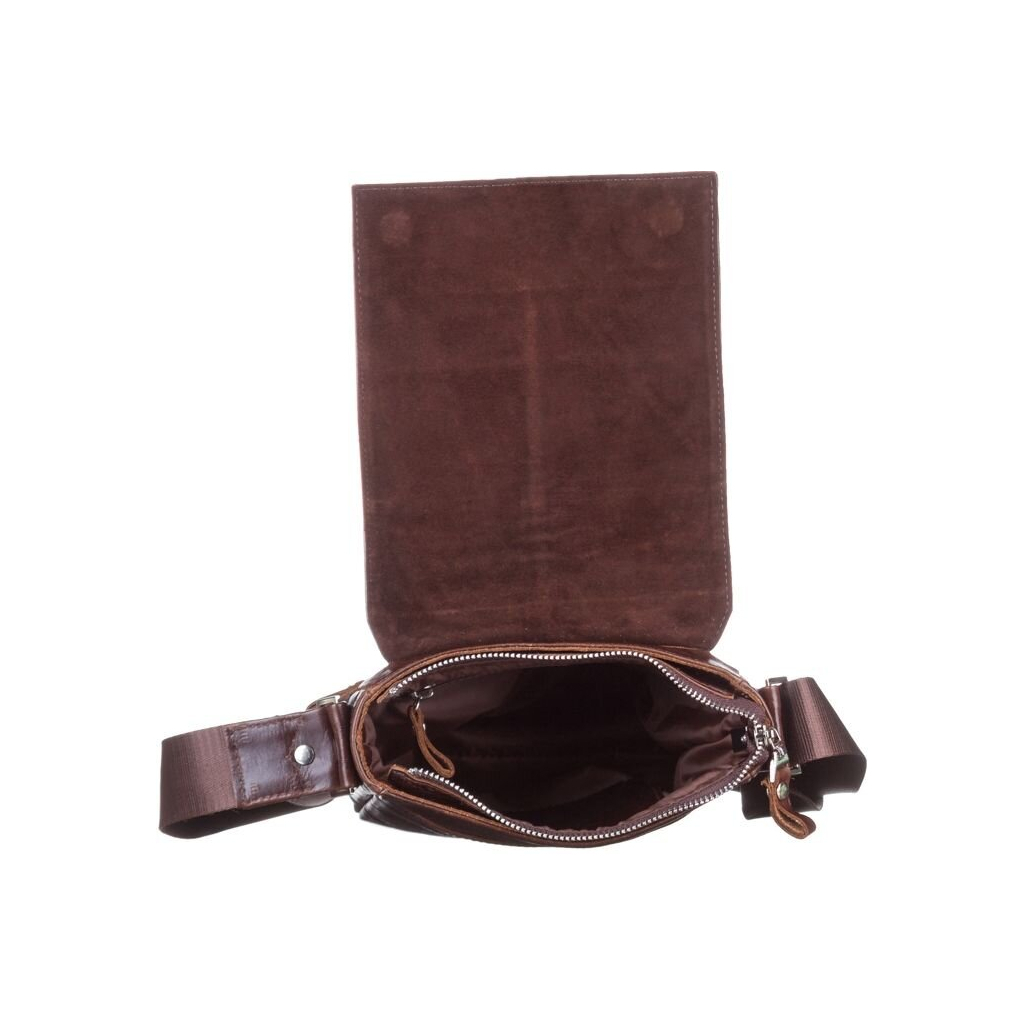 Сумка Shvigel З натуральної шкіри Коричнева (11042) - зображення 6