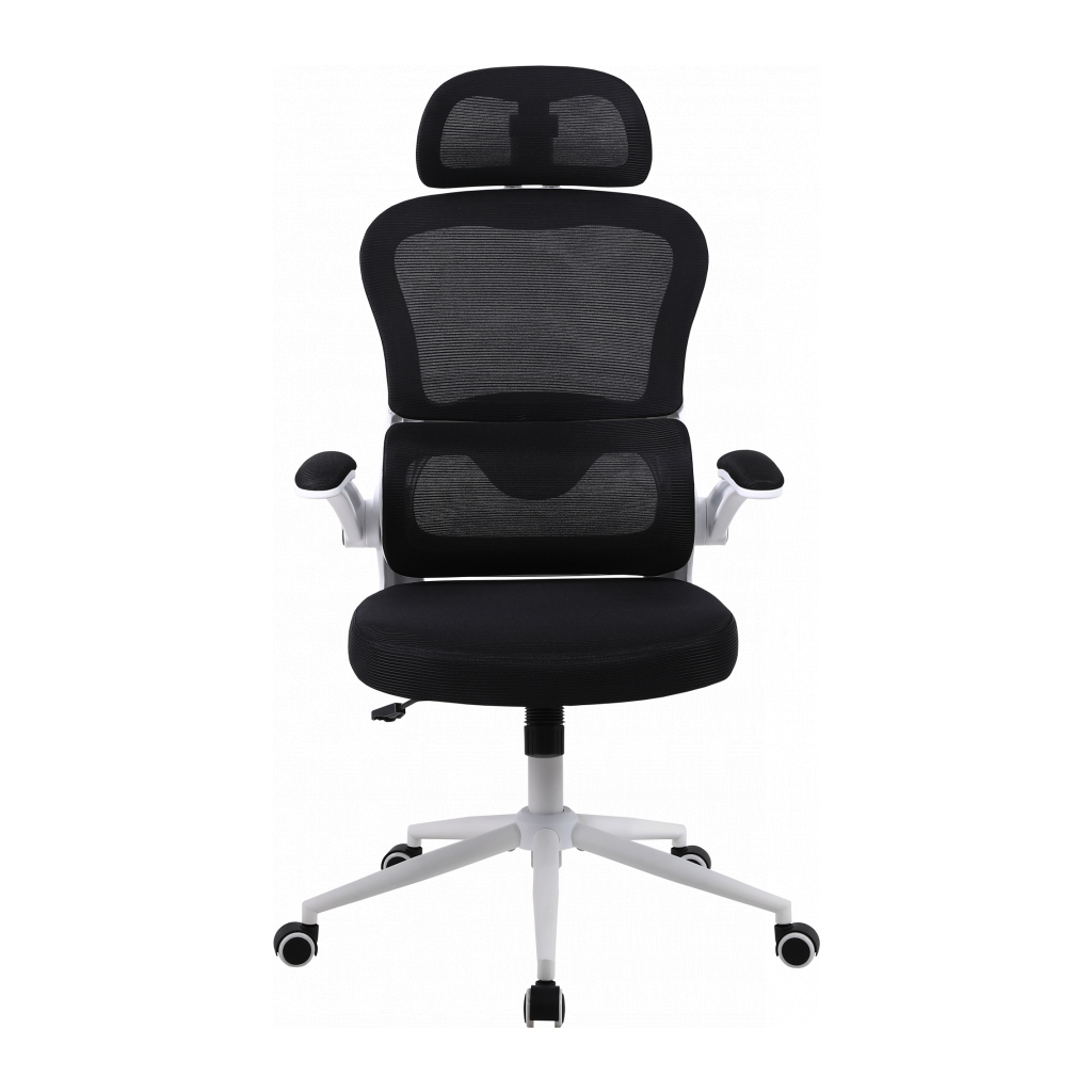 Офісне крісло GT Racer B-5880 White/Black - зображення 3