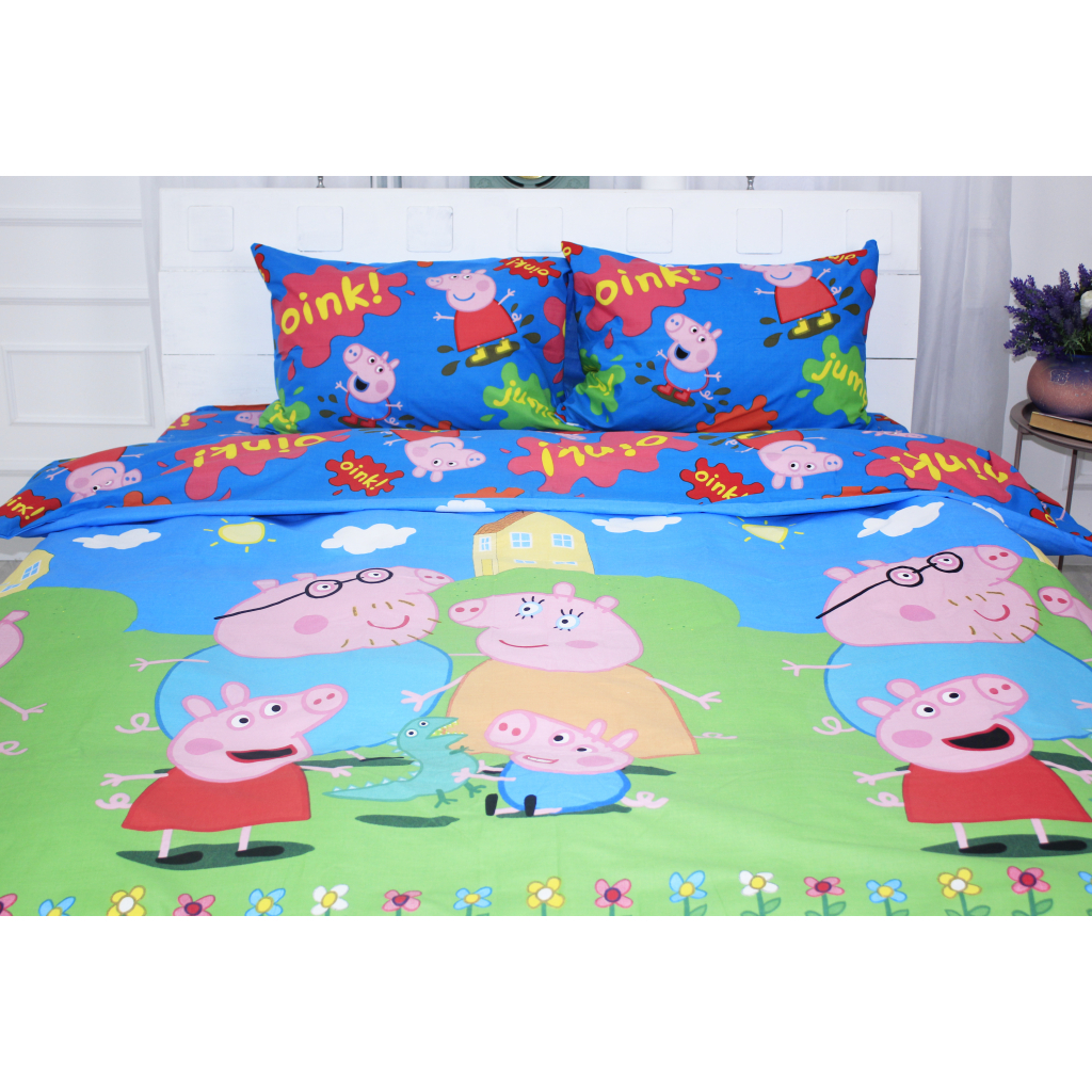 Постільна білизна MirSon Бязь Ranforce Elite 17-0507 Peppa 220х240 King Size (2200004706801) - зображення 1