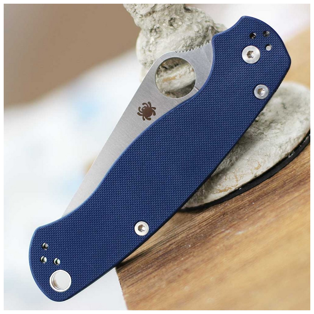 Ніж Spyderco Para Military 2 CPM SPY27 G-10 Blue (C81GPCBL2) - зображення 7