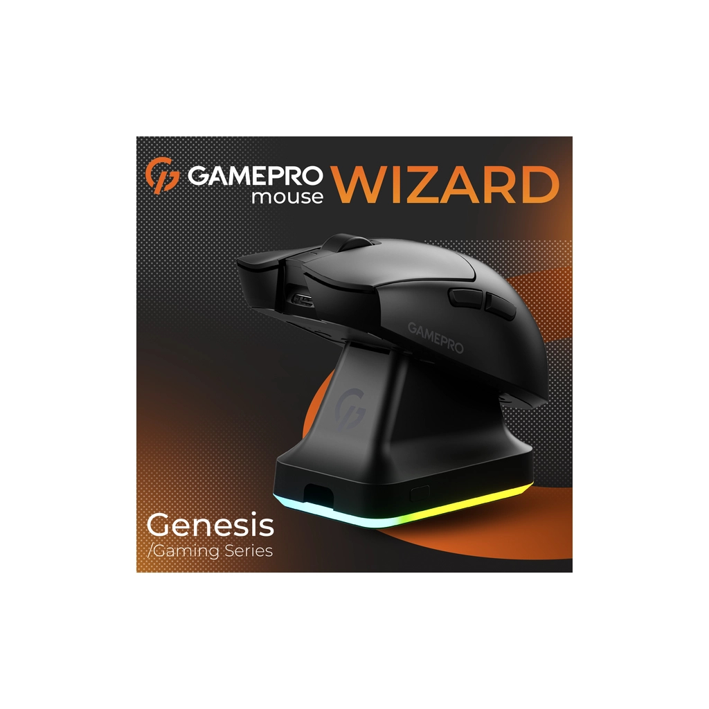 Мишка GamePro Genesis Wizard Wireless/Bluetooth/USB Black (GM160B) - зображення 9