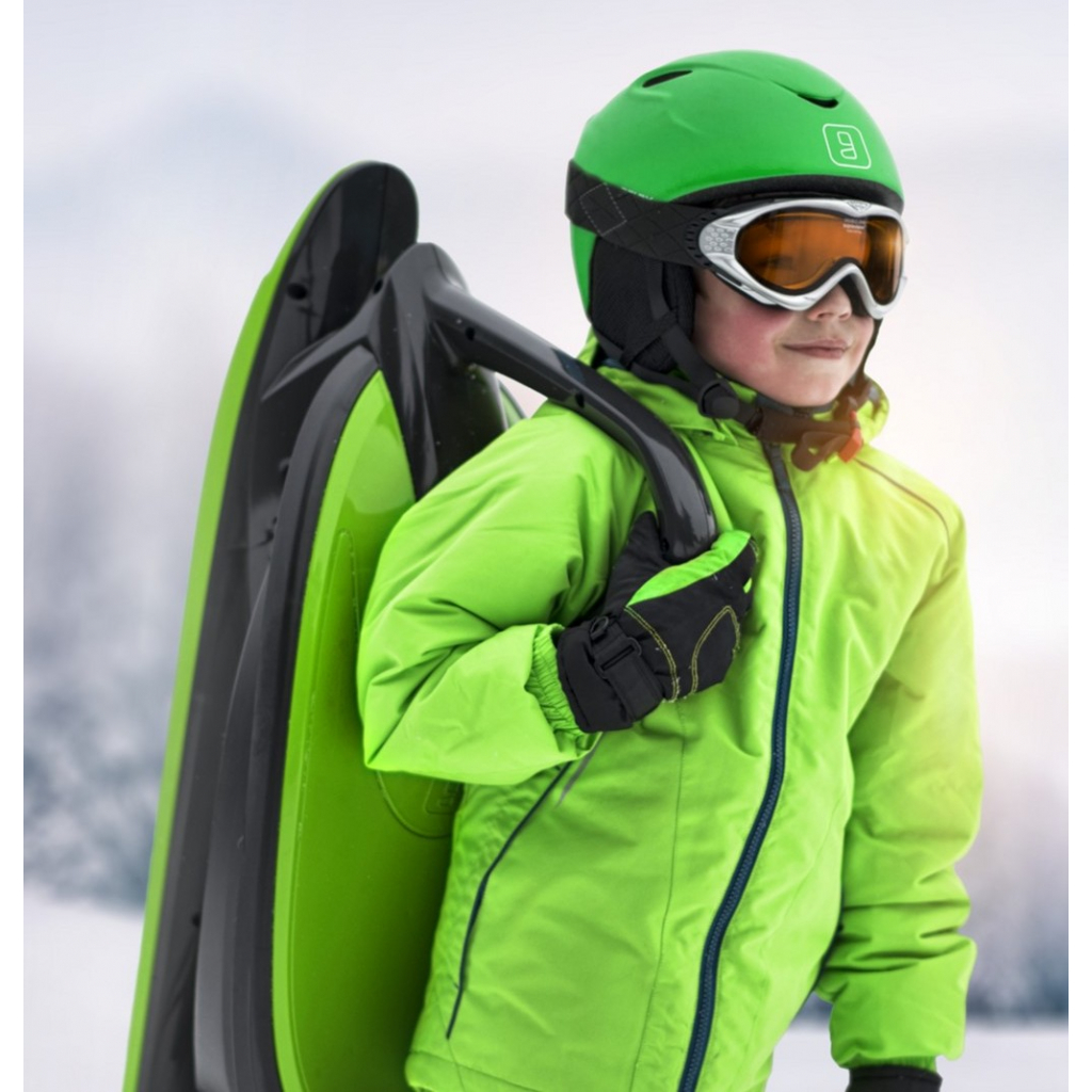 Санки Plastkon Skidrifter чорні із зеленим (49096) - зображення 6