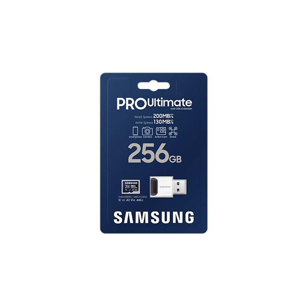 Карта пам'яті Samsung 256GB microSDXC class 10 UHS-I U3 V30 A2 Pro Ultimate (MB-MY256SB/WW) - изображение 6