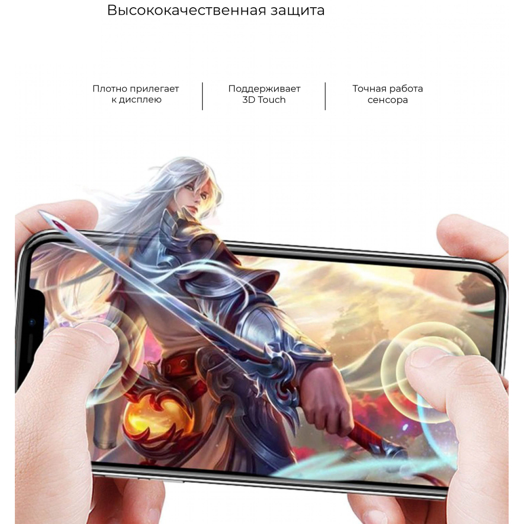 Скло захисне Armorstandart Full Glue TECNO POP 3 (BB2) Black (ARM57585) - зображення 3