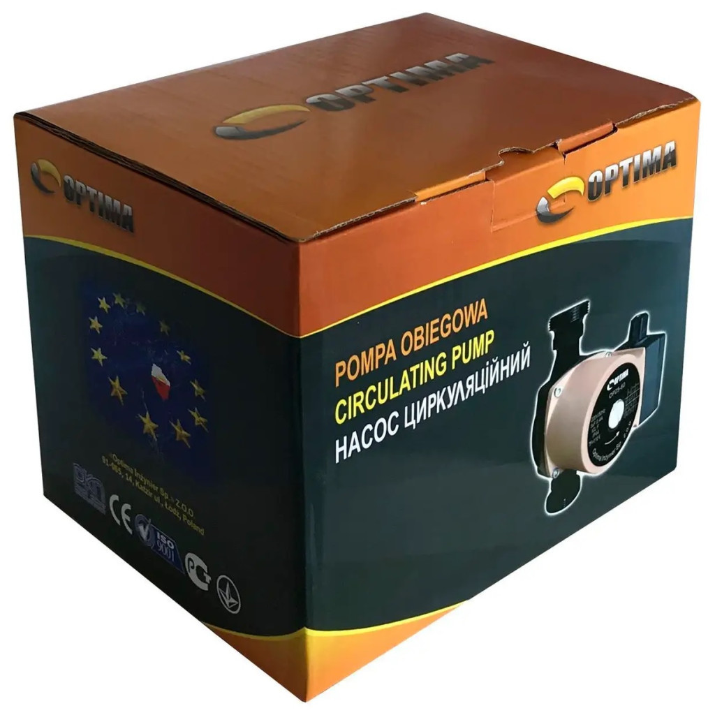 Циркуляційний насос Optima OP25-60-180, G 1 1/4", 10 бар, 180мм, 110Вт, 230В (8158) - зображення 7