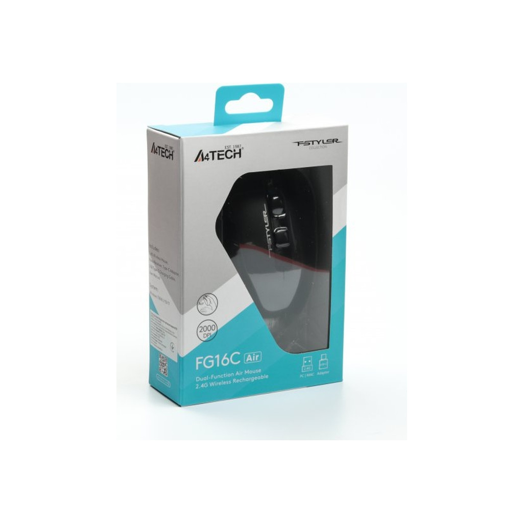 Мишка A4Tech FG16C Air Wireless Black (FG16C Air Black) - зображення 11
