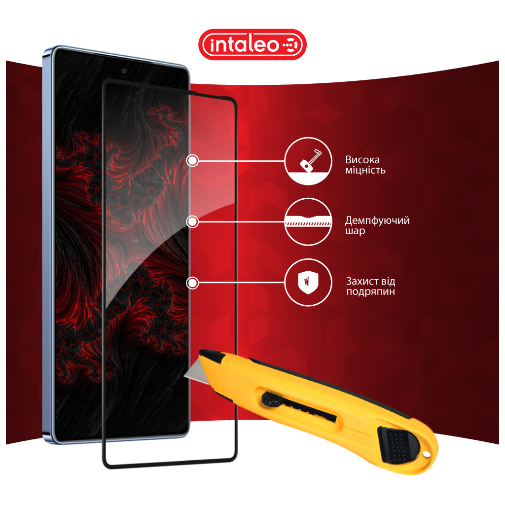 Скло захисне Intaleo Full Glue Infinix Note 40 4G Black (1283126594915) - зображення 5