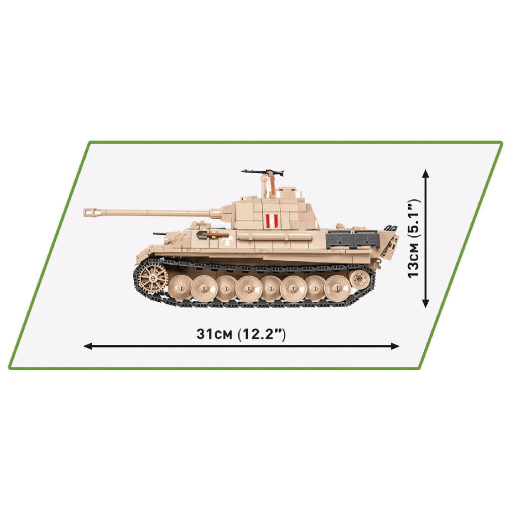 Конструктор Cobi Танк Пантера V - Пудель 1:28, 840 деталей (COBI-2568) - зображення 3