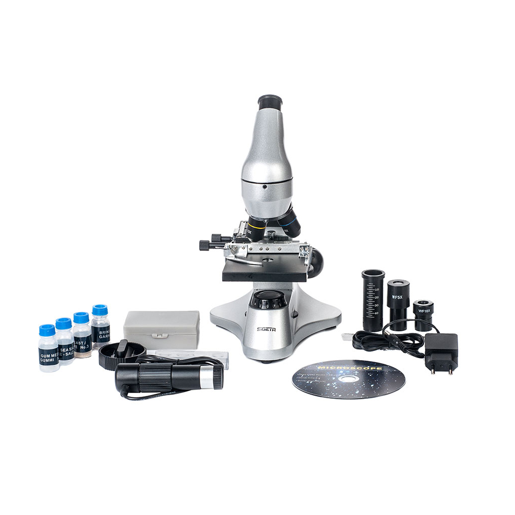 Мікроскоп Sigeta Prize Novum 20x-1280x з камерою 0.3Mp (65243) - зображення 8