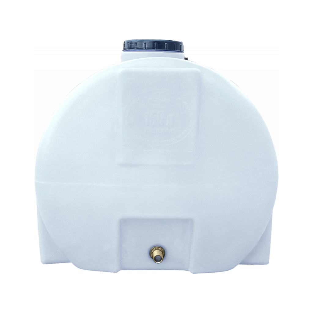 Ємність для води Пласт Бак горизонтальна харчова 150 л біла (2105) - зображення 2