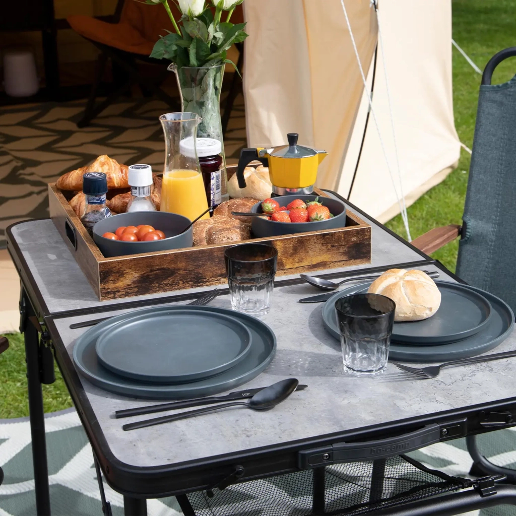 Туристичний стіл Bo-Camp Northgate 120x60 cm Black/Grey (1404186) - зображення 12