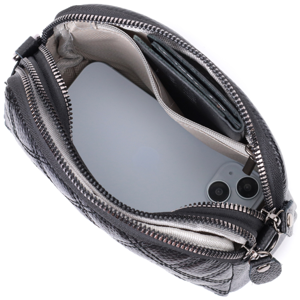 Сумка Vintage З натуральної шкіри Чорна (22807) - зображення 9