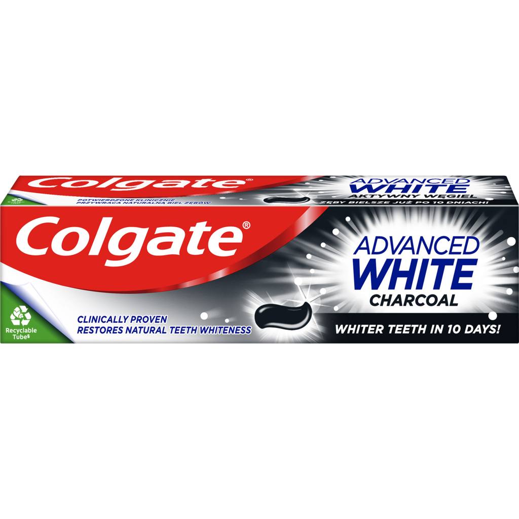 Зубна паста Colgate Advanced White Charcoal Відбілювальна з вугіллям 75 мл (8718951253827) - зображення 3