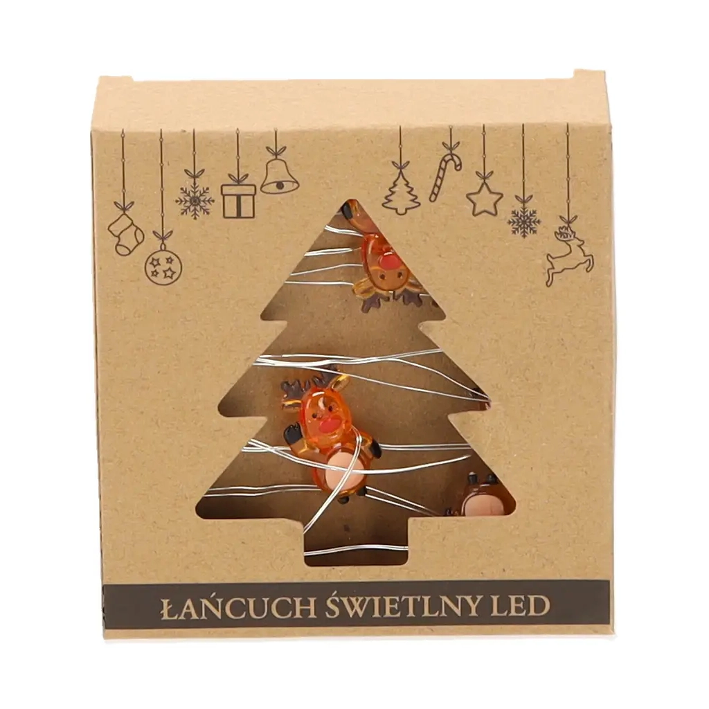 Гірлянда Chomik Струна Олень 2.2 м 20 LED Теплий білий (5900779854161) - зображення 2