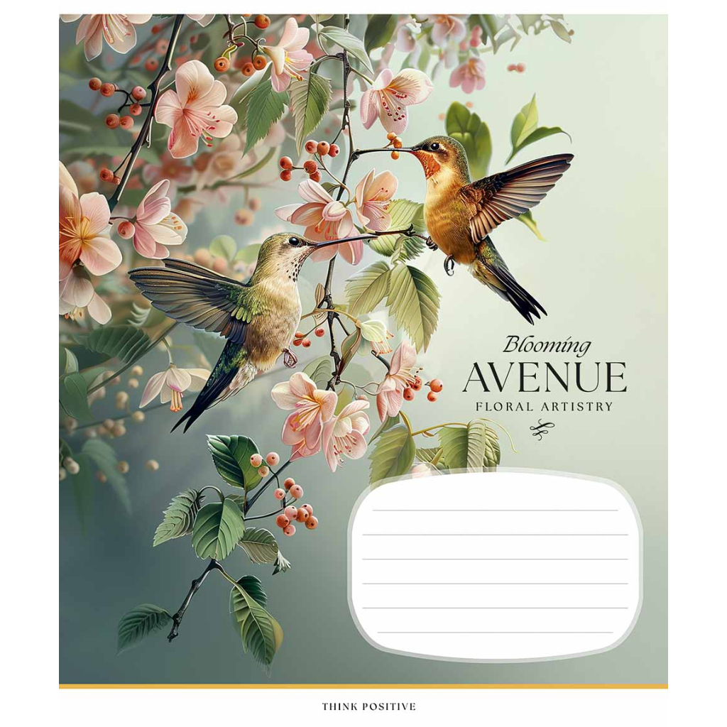 Зошит Школярик Blooming avenue 18 аркушів лінія (018-3553L) - зображення 2