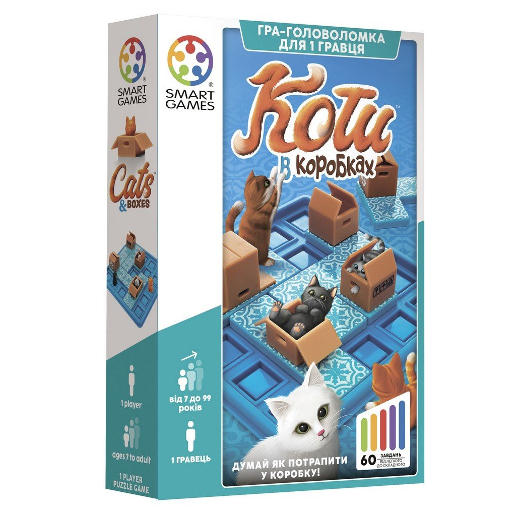 Настільна гра Smart Games Коти в коробках (SG 450 UKR) - зображення 1