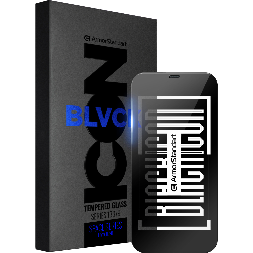 Скло захисне Armorstandart Space Black Icon Apple iPhone 11/XR (ARM59215) - зображення 1