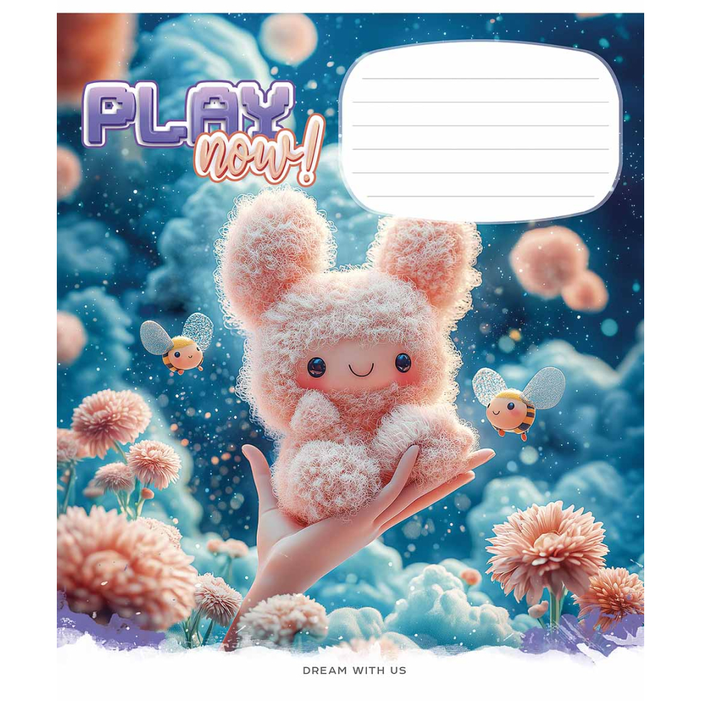 Зошит Школярик Play now 12 аркушів коса лінія (012-3556C) - зображення 4