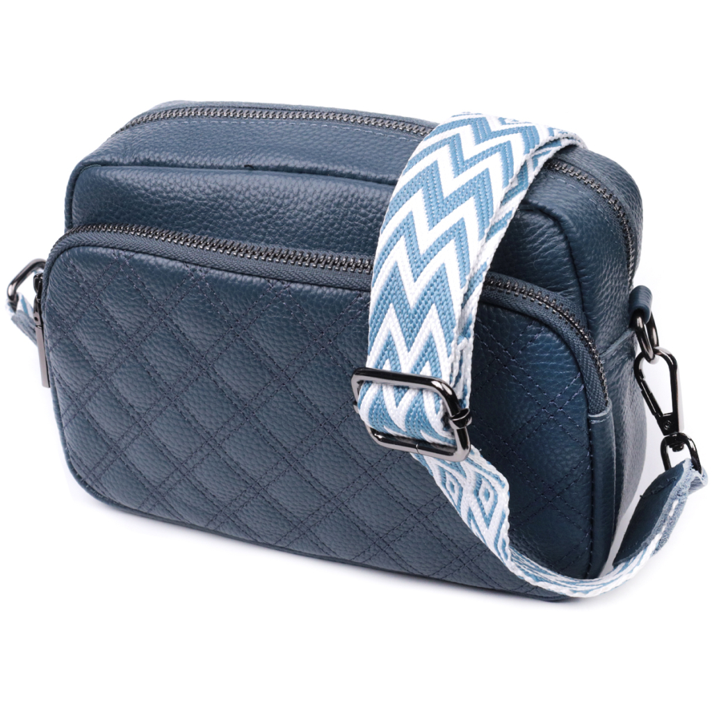 Сумка Vintage З натуральної шкіри Синя (22636) - зображення 1