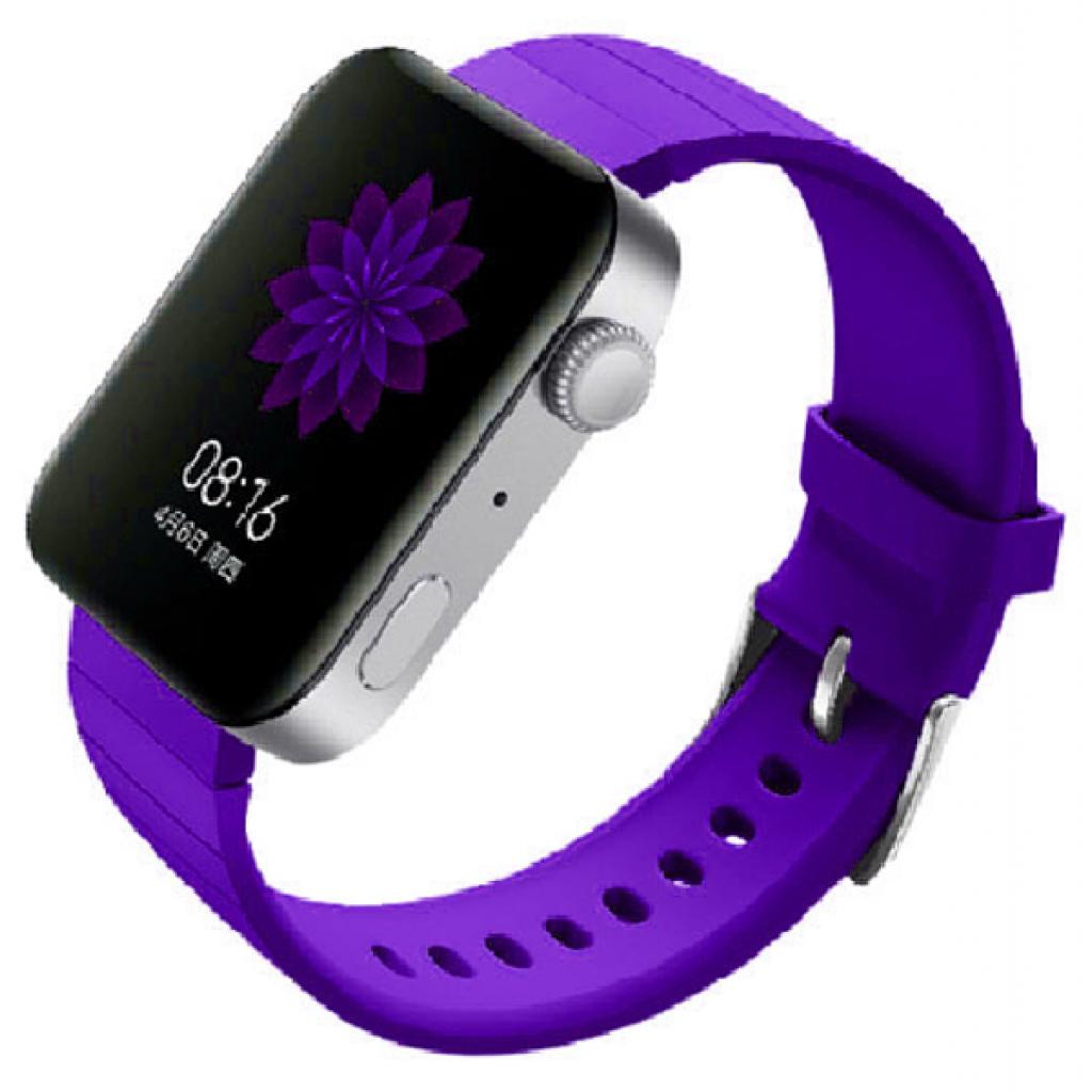 Ремінець до смарт-годинника BeCover Silicone для Xiaomi Mi Watch Purple (704519) - зображення 2