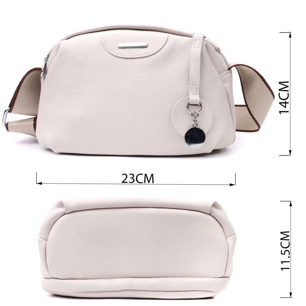 Сумка Vintage З натуральної шкіри Біла (22593) - зображення 3