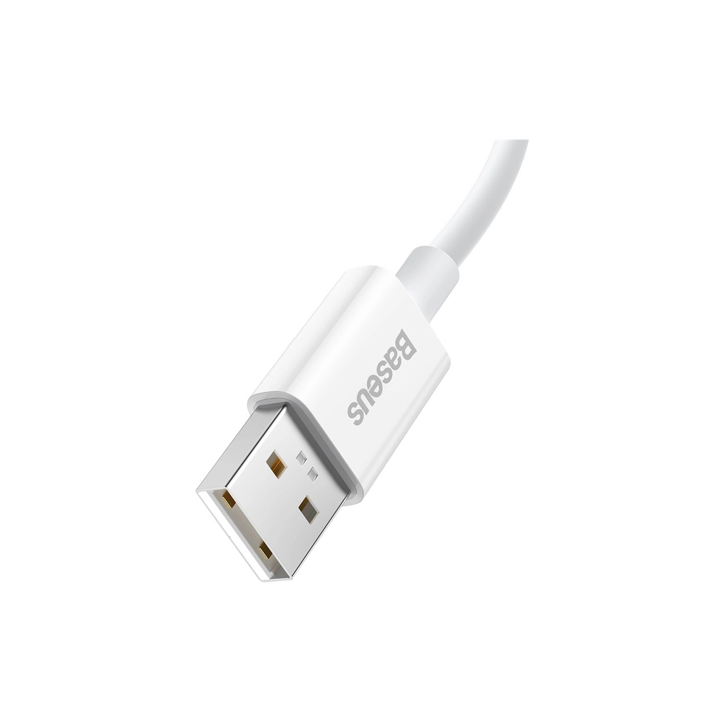 Дата кабель USB 2.0 AM to USB-C 1.0m Superior Fast Charging 60W white Baseus (CAYS000902) - зображення 3
