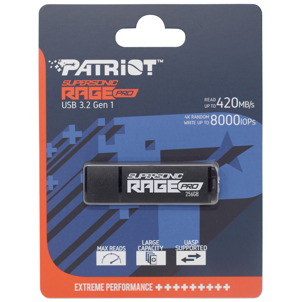 USB флеш накопичувач Patriot 256GB Supersonic Rage Pro USB 3.2 (PEF256GRGPB32U) - зображення 4