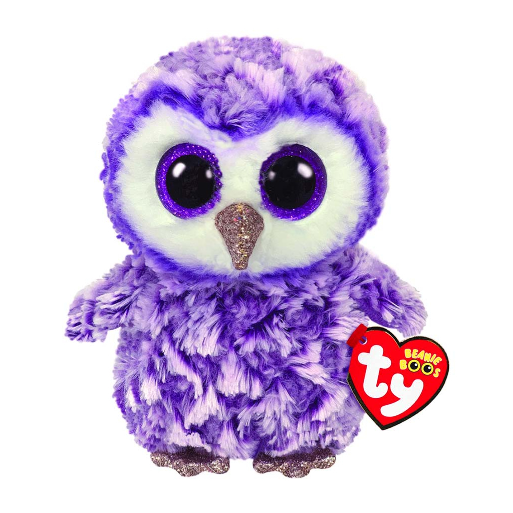 М'яка іграшка Ty Beanie Boo's Фіолетова сова Moonlight 15см (36325) - зображення 1