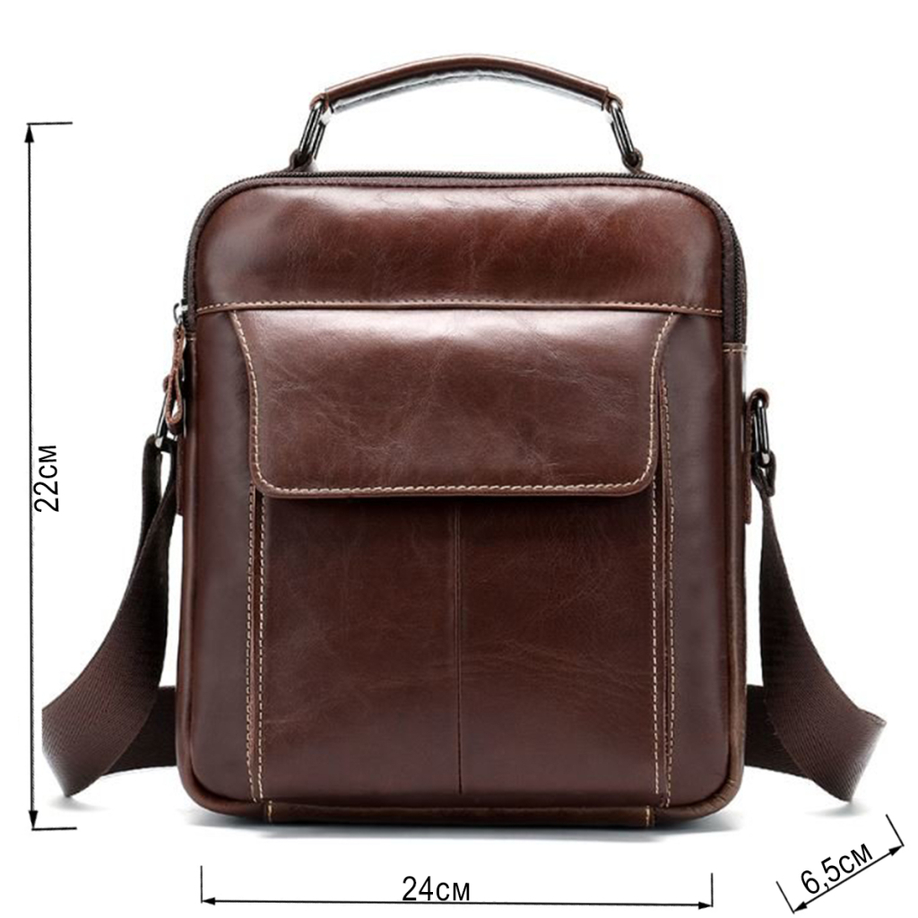 Сумка Vintage Шкіряна Коричнева (14835) - зображення 3