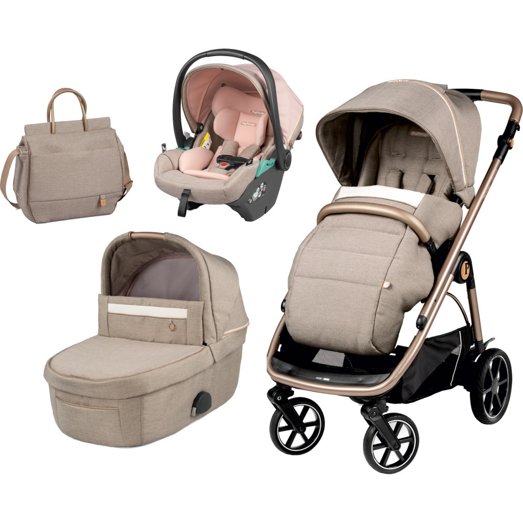 Коляска Peg-Perego 3 в 1 Veloce Mon Amour Lounge Рожева (PACK-VEL31LG000001) - зображення 1