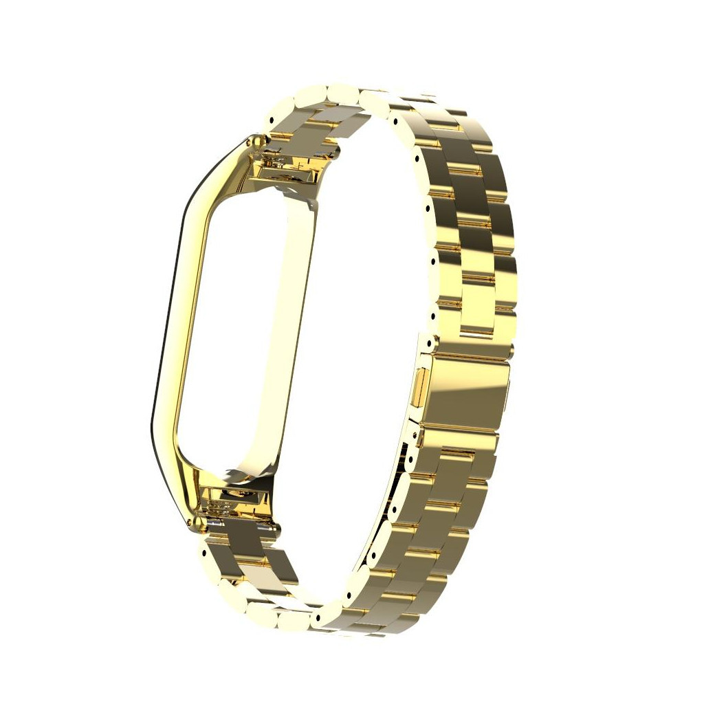 Ремінець до фітнес браслета XoKo Metal Premium Band для Xiaomi Mi band 5 Gold (XK-MTL-GD1) - зображення 3