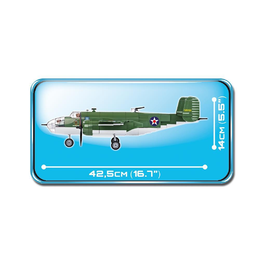 Конструктор Cobi Друга Світова Війна Літак B-25 Мітчелл, 500 деталей (COBI-5541) - зображення 12