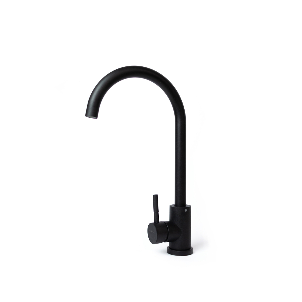 Мийка кухонна Adamant Horizon антрацит + змішувач + дозатор + ополіскувач склянок + кола (4824296106315) - зображення 3