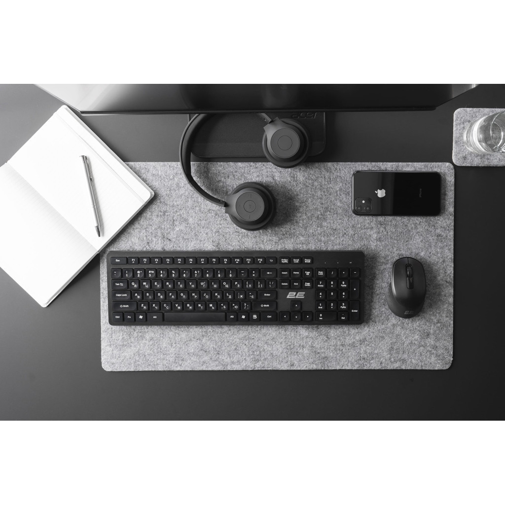 Клавіатура 2E KS260 Wireless Black (2E-KS260WB) - зображення 5