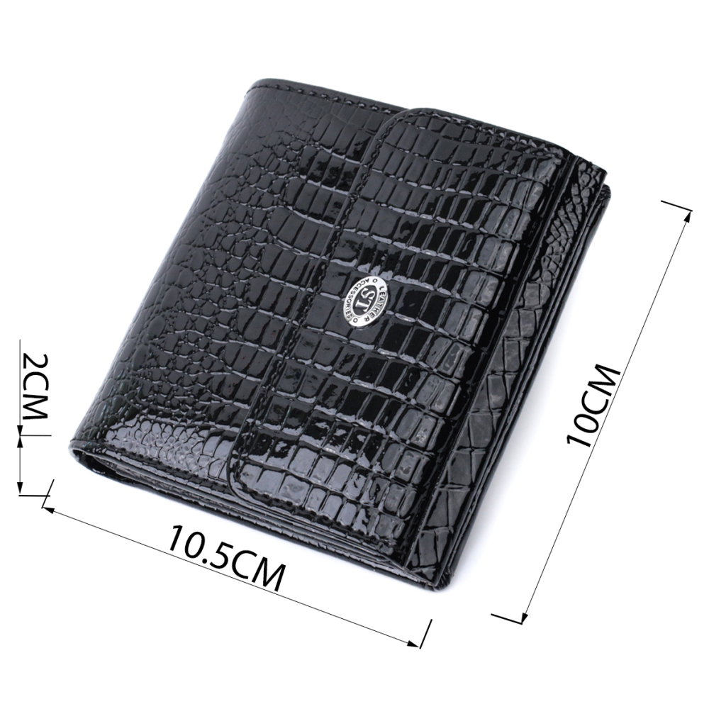 Гаманець ST Leather З натуральної шкіри Чорний (22706) - зображення 3