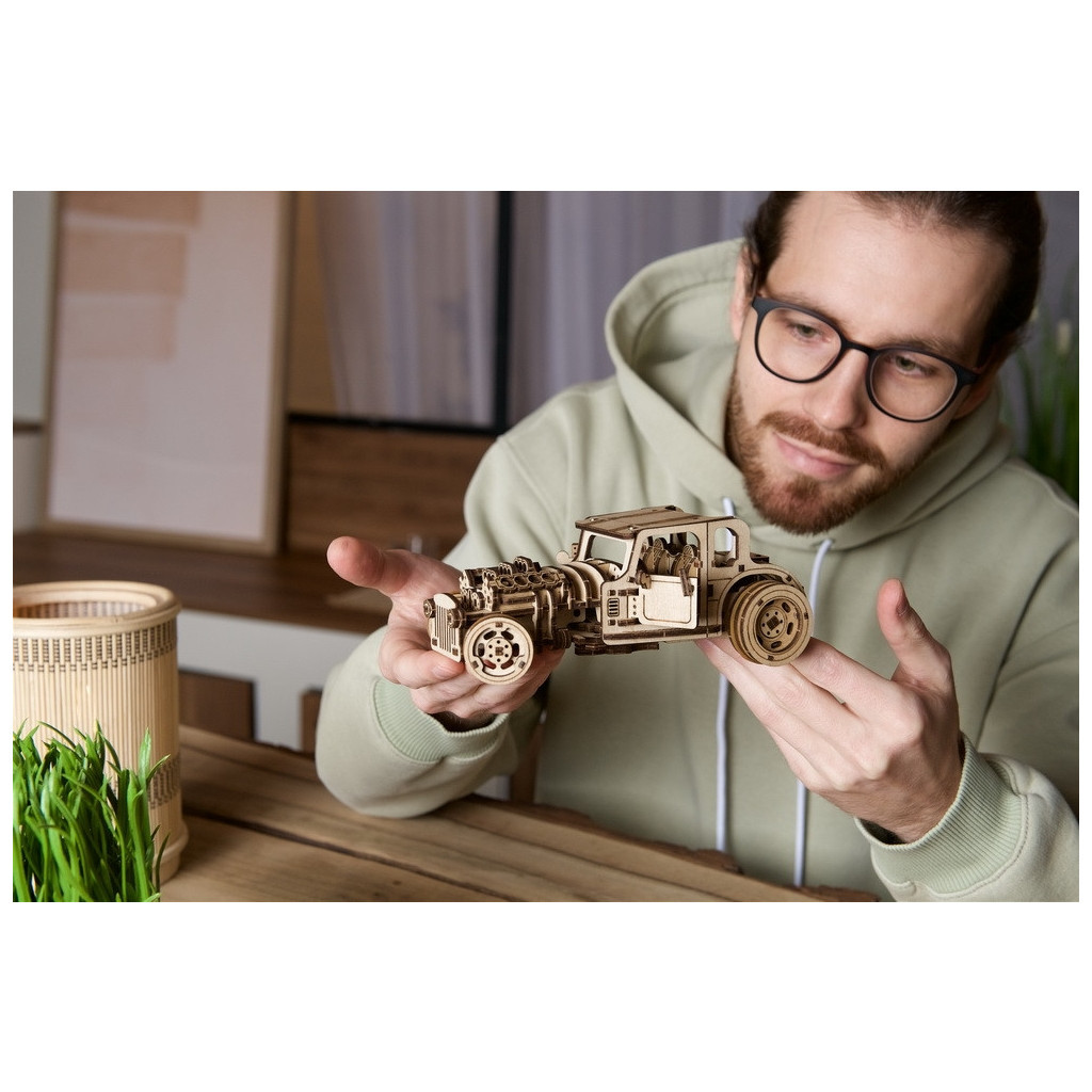 Конструктор Ugears Хот Род Люта миша (6337472) - зображення 12